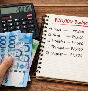 budget ₱20000 salary Philippines