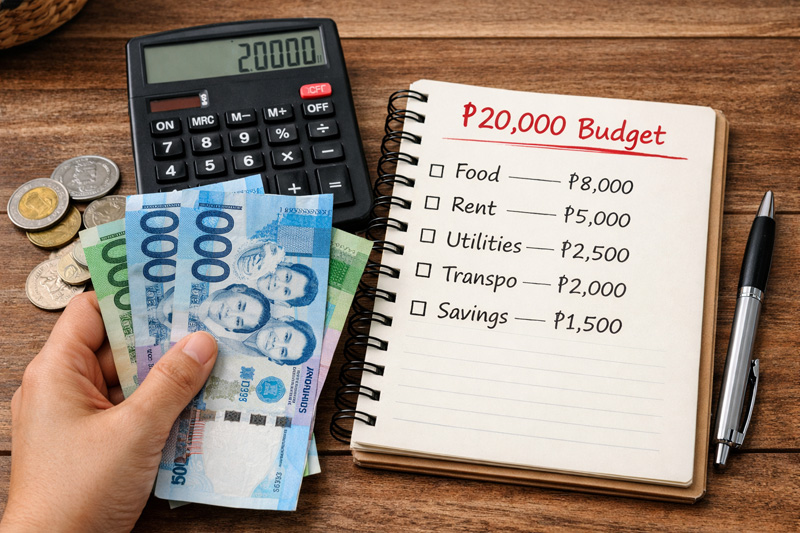 budget ₱20000 salary Philippines