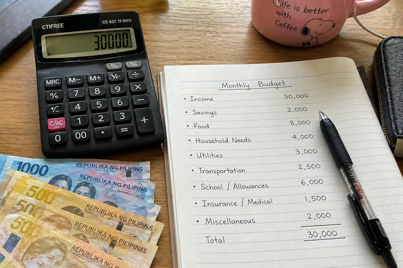 budget ₱30000 salary Philippines