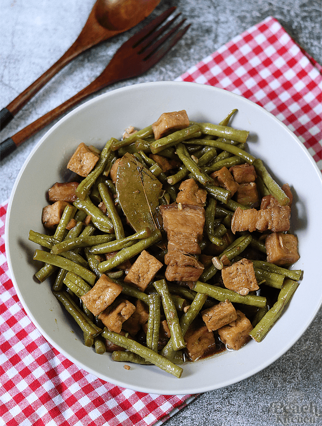Adobong Sitaw with Tofu and Pork